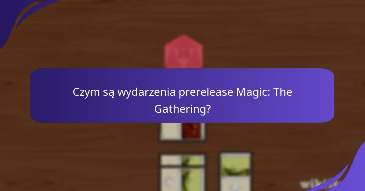 Gdzie mogę znaleźć wydarzenia prerelease Magic: The Gathering?