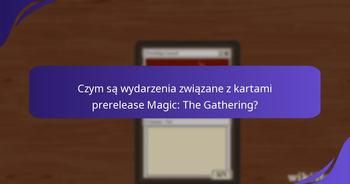 Jak zarejestrować się na wydarzenie prerelease Magic: The Gathering?