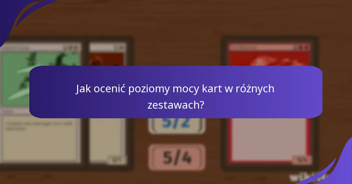Jak nowe zestawy wpływają na konkurencyjne meta?